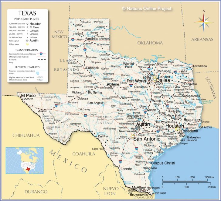 Map Of Texas Coastline