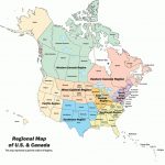 Region Map Of Canada & Us, Canada & Us Region Map, Canada City Map   Printable Map Of Us And Canada
