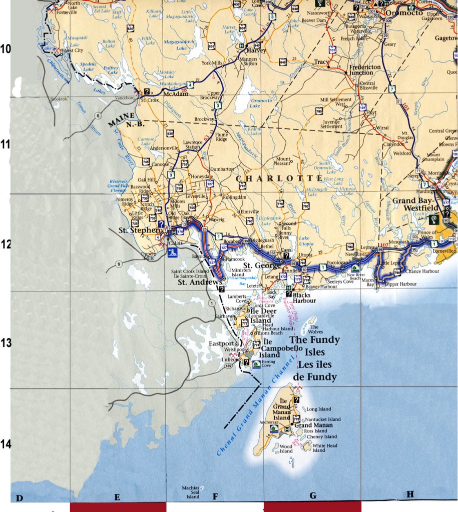 Regional Maps For New Brunswick, Canada - Printable Map Of New Brunswick
