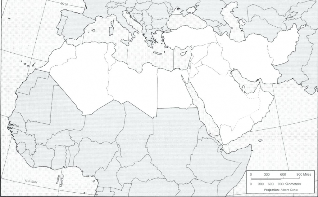 Reportage Les Bedouins Du Wadi Rum Vivre E Valid Map Of Printable - Middle East Outline Map Printable