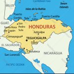 Republic Of Honduras   Map   Printable Map Of Honduras