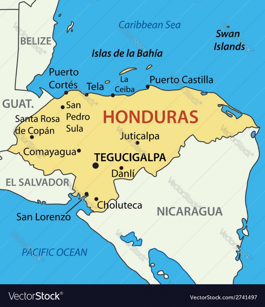 Republic Of Honduras - Map - Printable Map Of Honduras