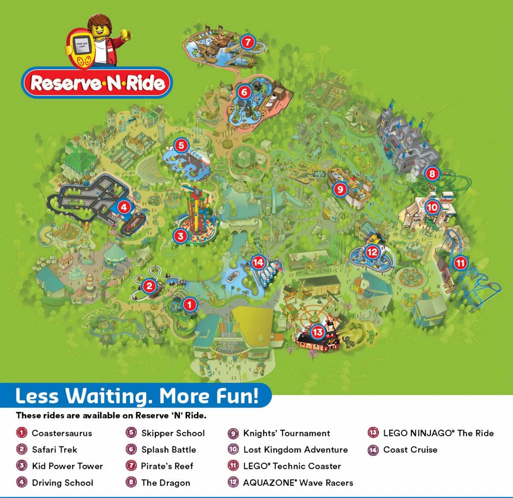 Reserve &amp;#039;n&amp;#039; Ride System | Legoland California Resort - Legoland Map California 2018
