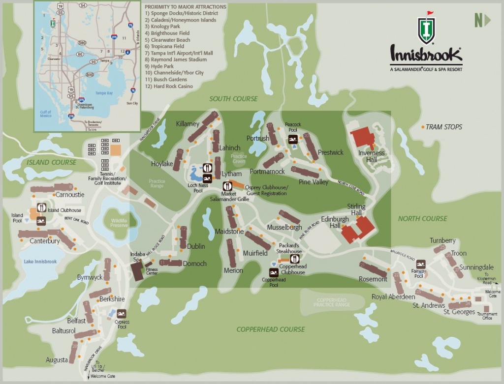 Resort Map | Innisbrook Golf &amp;amp; Spa Resort | Florida - Innisbrook Florida Map