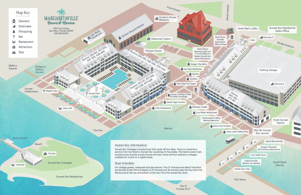 Resort Map - Street Map Of Key West Florida