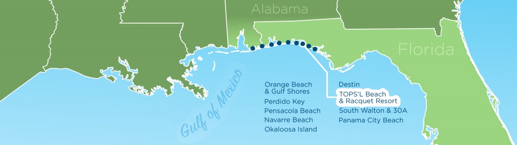 Resortquest Real Estate | Nw Fl &amp;amp; Al Gulf Coast Condos And Homes For - Map Of Alabama And Florida Beaches