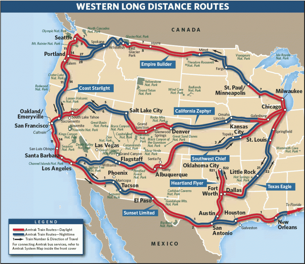 Review Of Amtrak&amp;#039;s California Zephyr And Coast Starlight: The Cross - California Zephyr Map