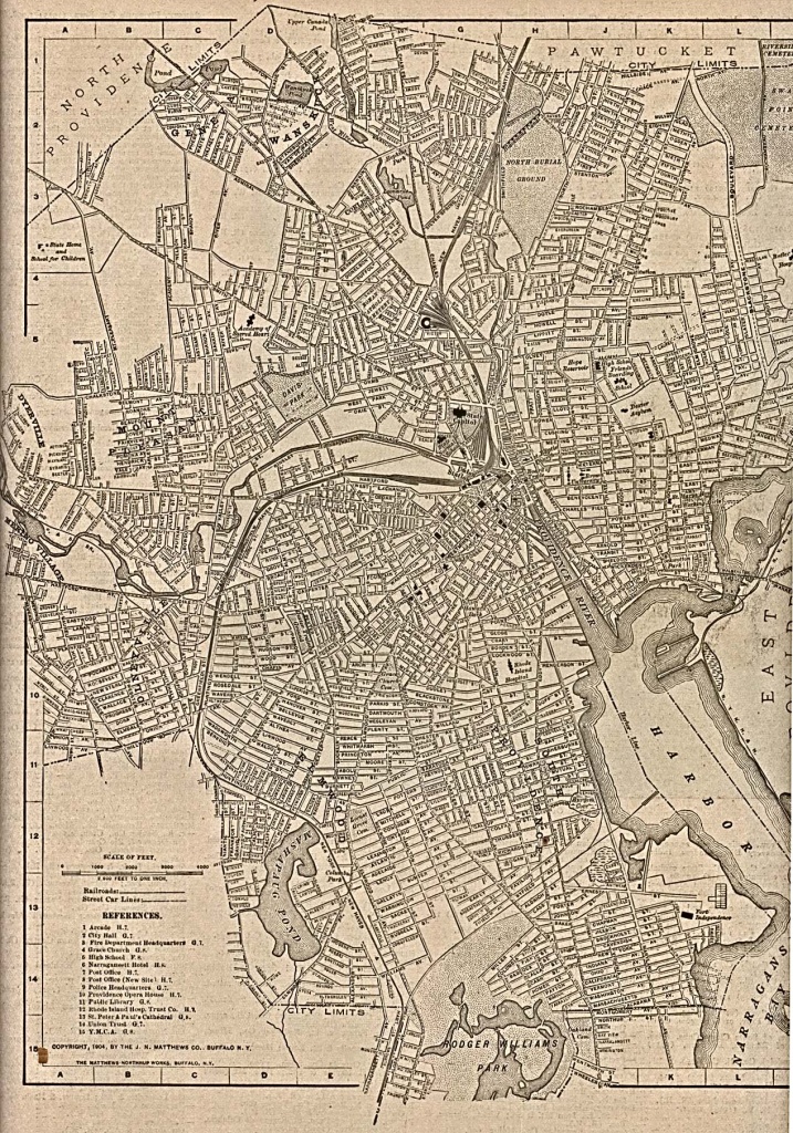 Rhode Island Maps - Perry-Castañeda Map Collection - Ut Library Online - Printable Map Of Providence Ri