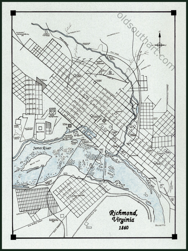 Richmond Va Map - Printable Map Of Richmond Va
