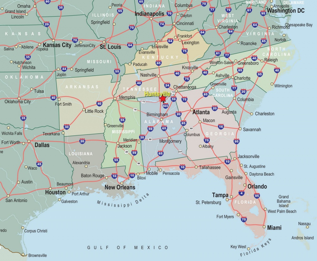 Road Map Of Georgia Usa And Travel Information | Download Free Road - Road Map Of Georgia And Florida