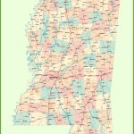 Road Map Of Mississippi With Cities   Printable Map Of Ms
