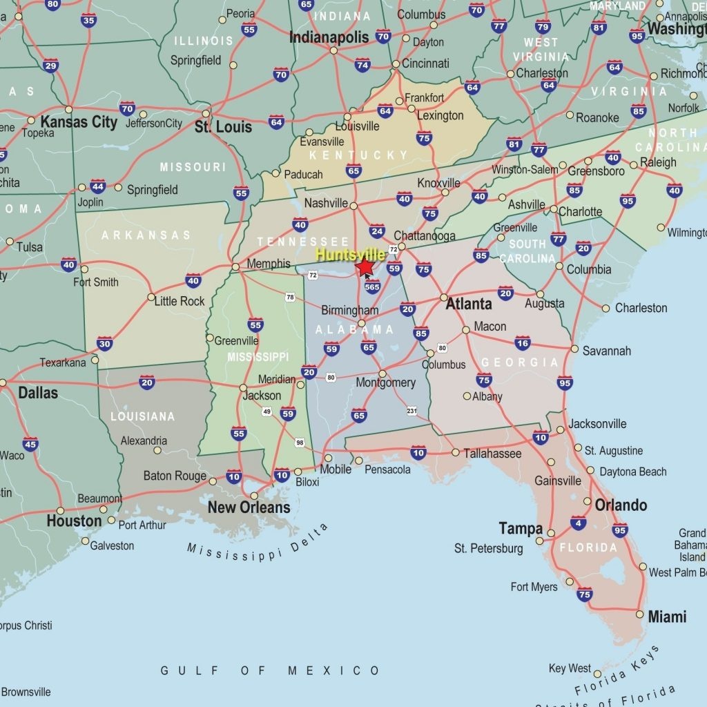 Road Map Of Southeastern United States Usroad Awesome Gbcwoodstock - Printable Map Of Southeast United States