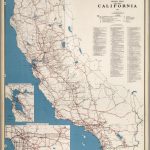 Road Map Of The State Of California, 1953.   David Rumsey Historical   California Atlas Map