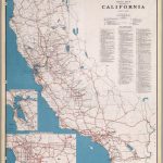 Road Map Of The State Of California, July, 1940.   David Rumsey   California State Road Map