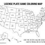 Road Trip Games: License Plate Coloring Map + S'mores Snack Mix   Printable Road Trip Maps