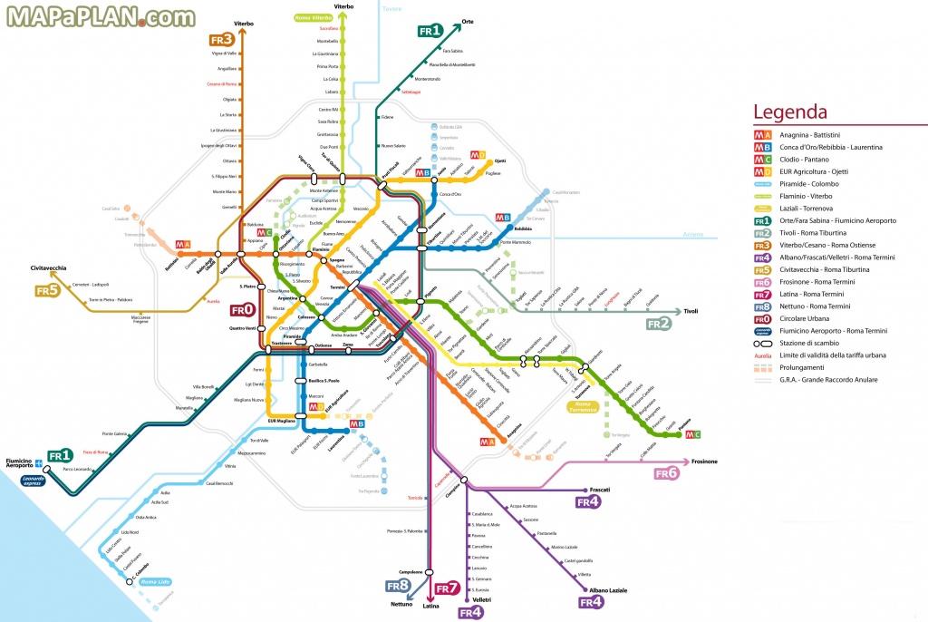 Rome Italy Metro Map | Woestenhoeve - Printable Rome Metro Map