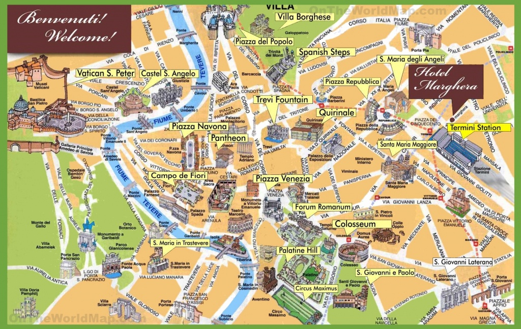 Rome Maps | Italy | Maps Of Rome (Roma) - Rome Sightseeing Map Printable