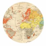 Round Map For World Clock Hack | C: World And History | World Map   Round World Map Printable