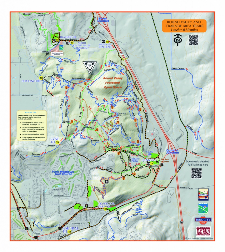 Round Valley Summer - Printable Hiking Maps