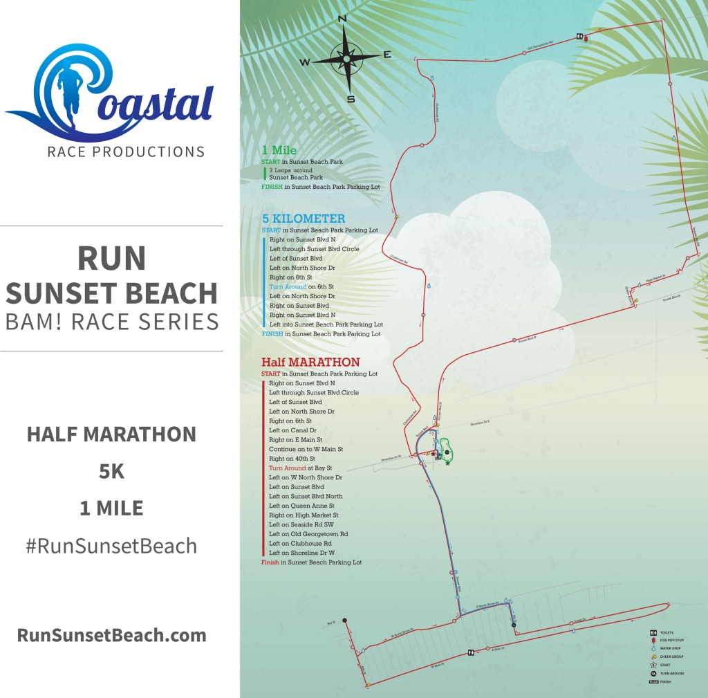 Run Sunset Beach 2020 | Coastal Race Productions - Printable Map Of Ocean Isle Beach Nc
