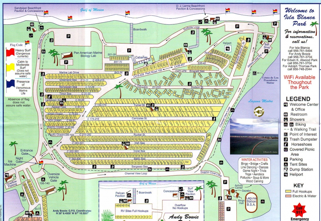 Rv Park South Padre Island Tx - Isla Blanca Rv Park Cameron County - South Texas Rv Parks Map