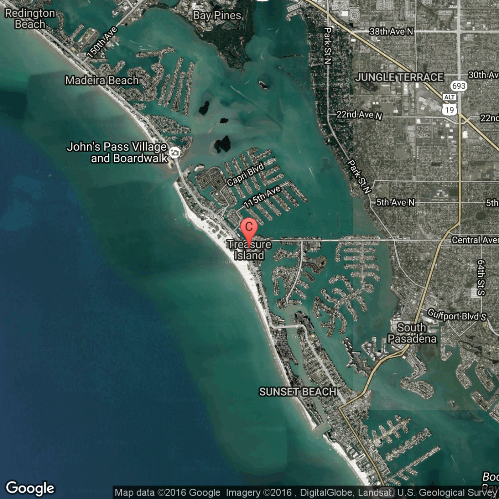 Rv Parks Near Treasure Island, Florida | Usa Today - Treasure Island Florida Map