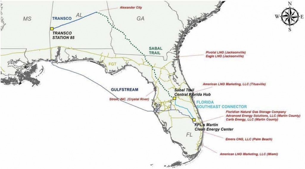 Sabal Trail Opponents Say Pipeline Is Part Of Florida&amp;#039;s &amp;#039;overbuilt - Florida Gas Pipeline Map