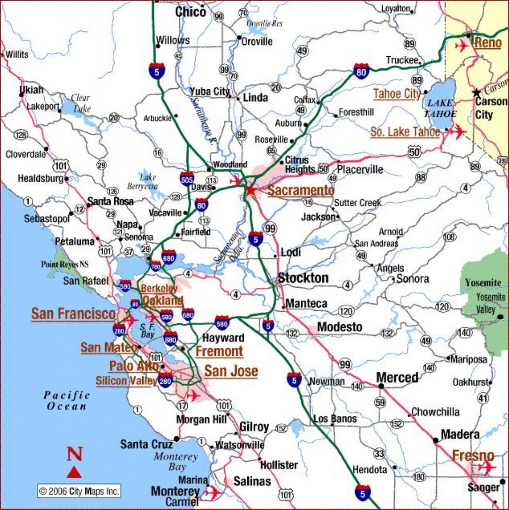 Sacramento California Map - Map Of Sacramento California (California - Map To Sacramento California