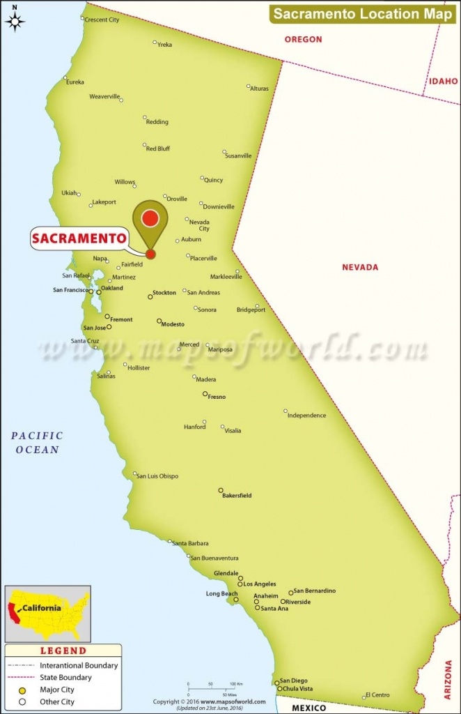Map To Sacramento California