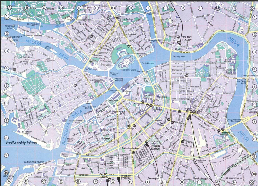 Printable Map Of St Petersburg Russia Free Printable Maps