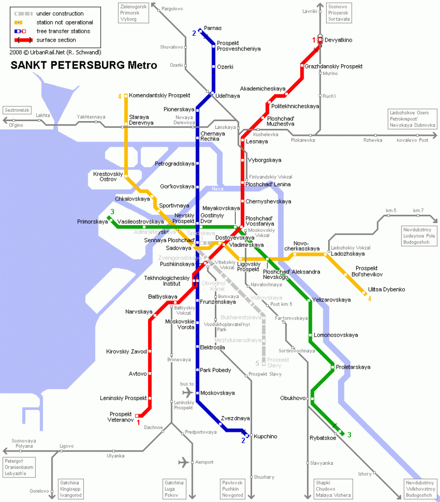 Saint Petersburg Map - Detailed City And Metro Maps Of Saint - Printable Tourist Map Of St Petersburg Russia