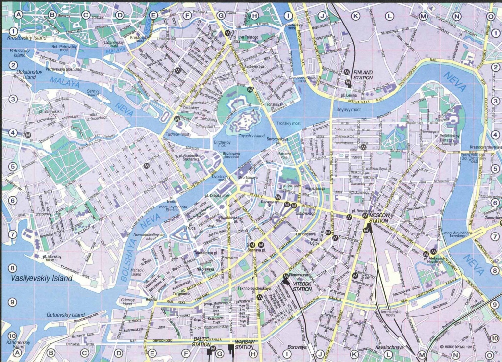 Saint Petersburg Map - Detailed City And Metro Maps Of Saint - Printable Tourist Map Of St Petersburg Russia