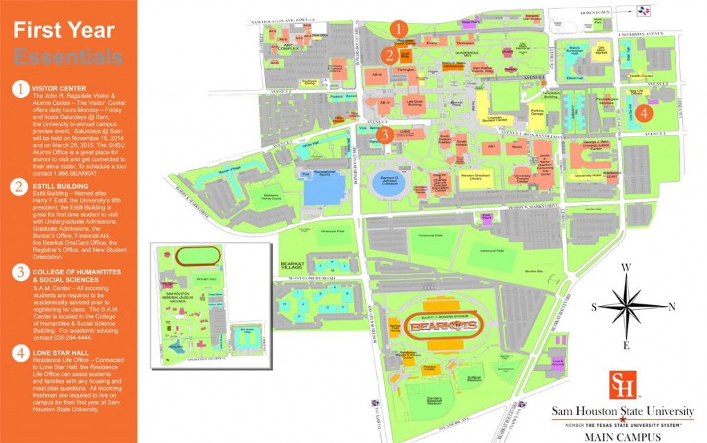 Sam Houston State Campus Map | Danielrossi - Texas State University Housing Map