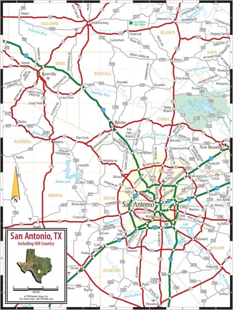 San Antonio And Surrounding Cities Map - Map Of San Antonio And - Map Of San Antonio Texas And Surrounding Area