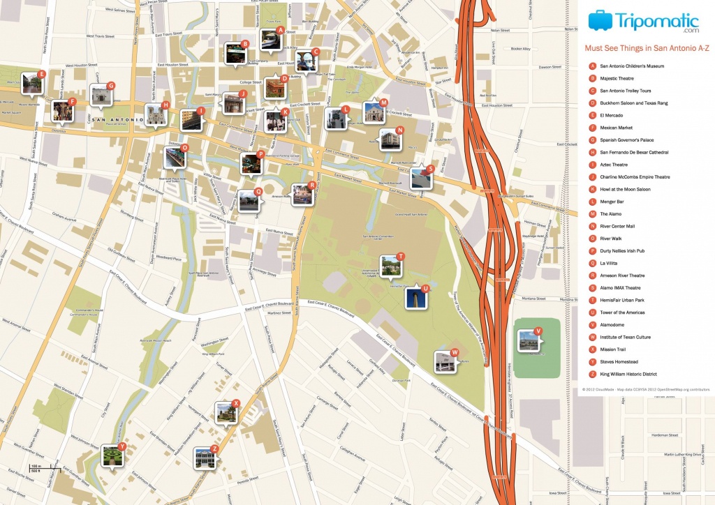 San Antonio Printable Tourist Map | Free Tourist Maps ✈ | San - Printable Map Of San Antonio