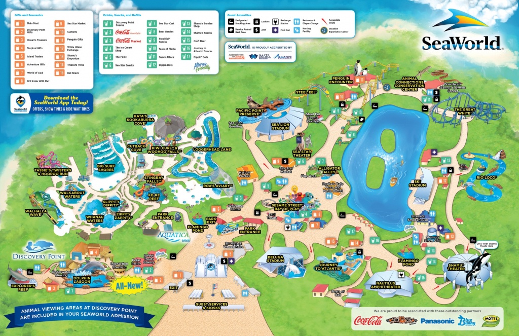 Printable Map Of Seaworld San Antonio - Free Printable Maps