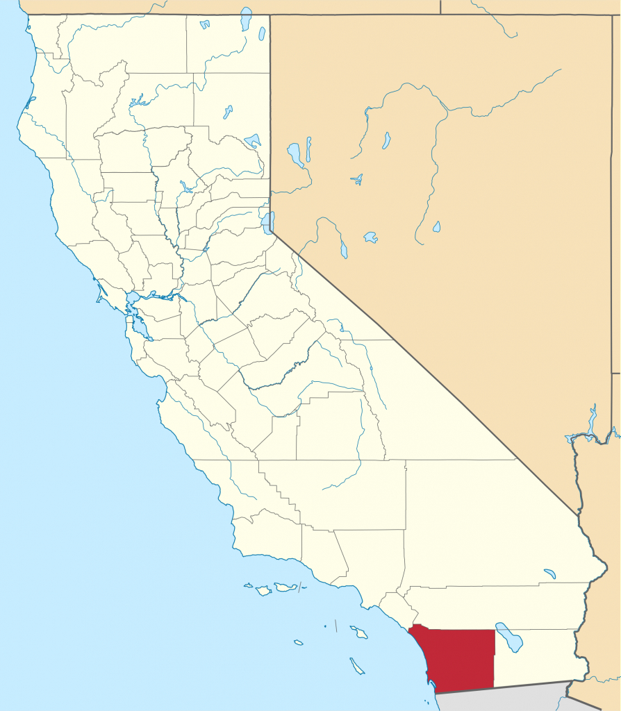 San Diego County, California - Wikipedia - San Diego On A Map Of California