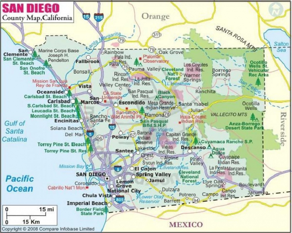 San Diego County Cities Map - Map Of San Diego County Cities - City Map Of San Diego California