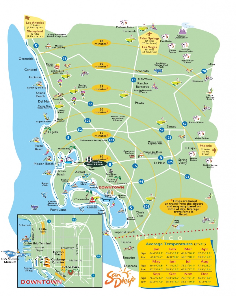 San Diego Map - Dr. Odd | Vacation Time!✈ | San Diego Map, San - Printable Map Of San Diego