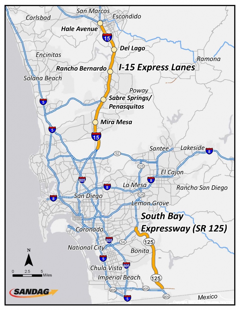 San Diego Toll Roads Map - Map Of San Diego Toll Roads (California - California Toll Roads Map