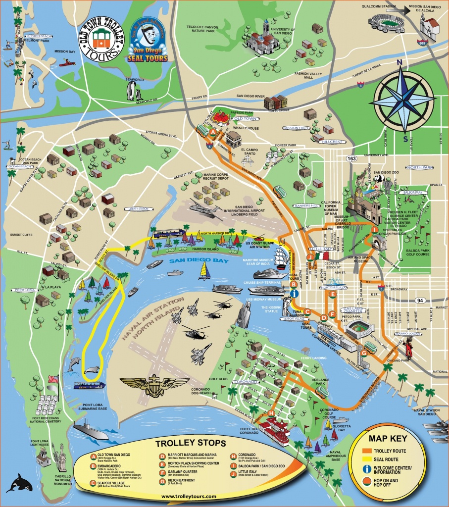 San Diego Tourist Attractions Map - Printable Map Of San Diego