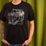 San Francisco California Illustrated Map T Shirt Hand Screen Printed   California Map T Shirt