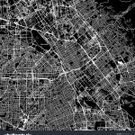 San Jose California Downtown Vector Map Image Vectorielle De Stock   Printable Map Of San Jose