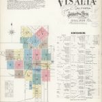 Sanborn Fire Insurance Map From Visalia, Tulare County, California   Visalia California Map