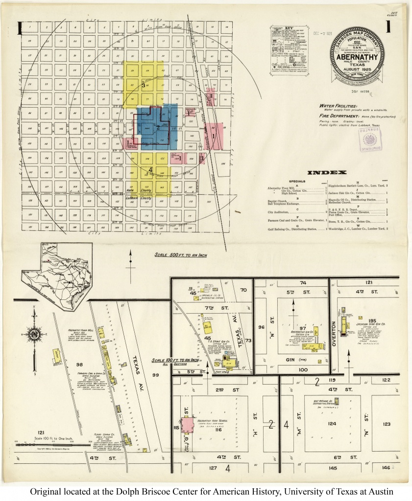 Sanborn Maps Of Texas - Perry-Castañeda Map Collection - Ut Library - Map Insurance Texas