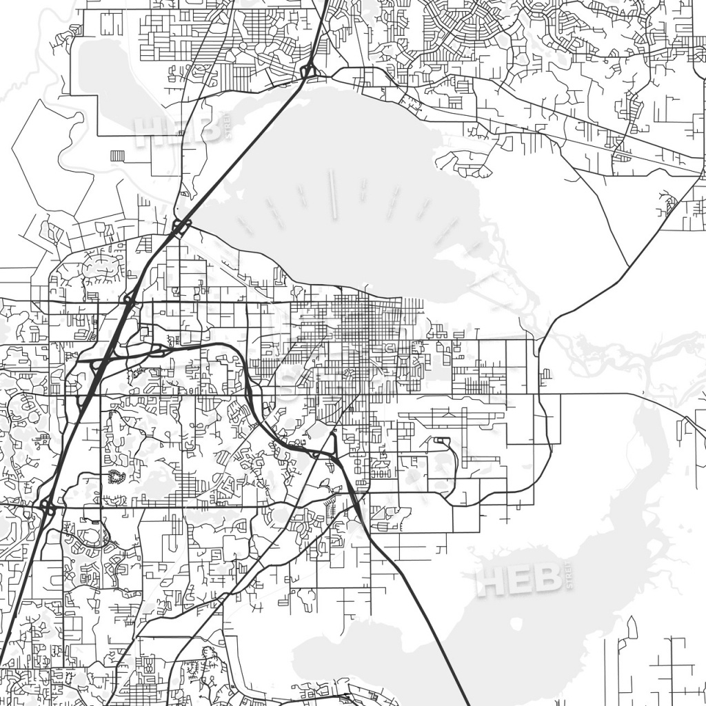 Sanford, Florida - Area Map - Light - Sanford Florida Map
