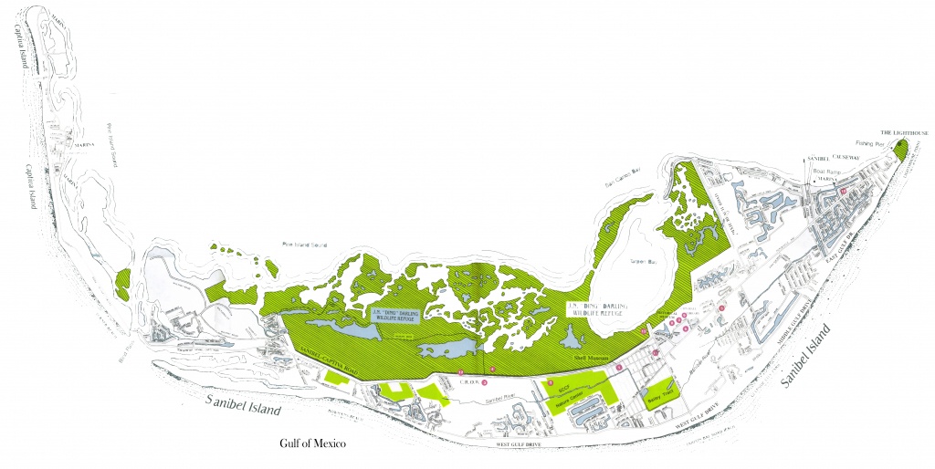 Sanibel, Captiva Island, And North Captiva Island Maps - Street Map Of Sanibel Island Florida