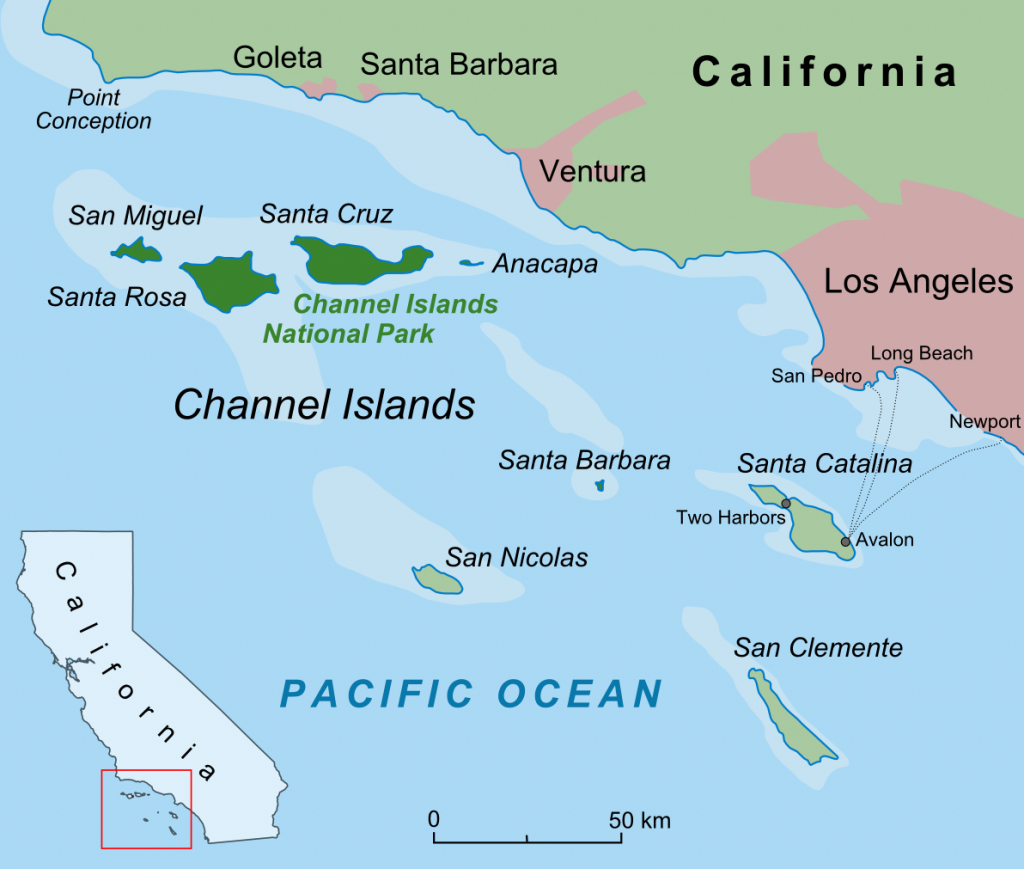 Santa Cruz Island - Wikipedia - Santa Cruz California Map