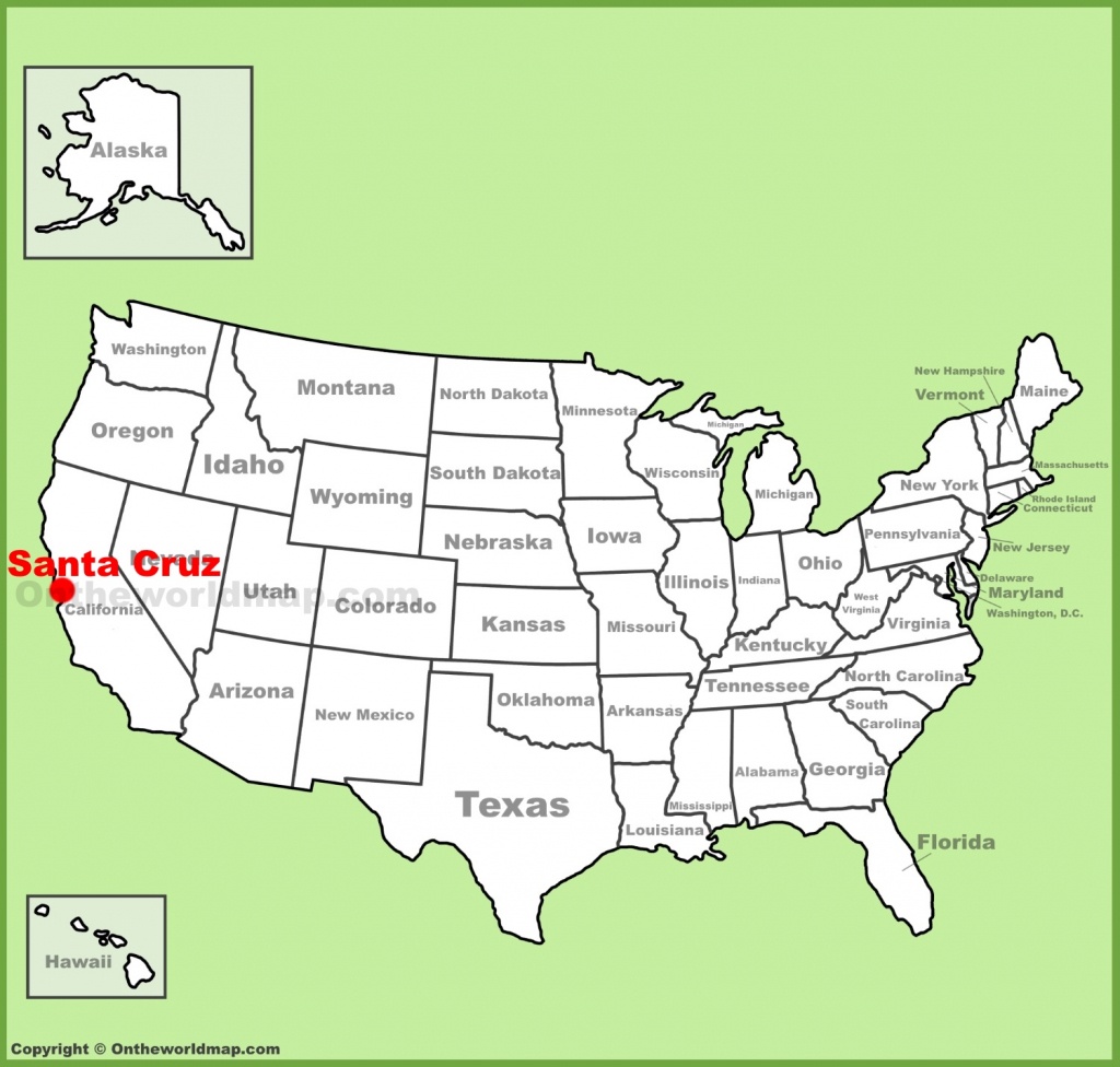 Santa Cruz Location On The U.s. Map - Where Is Santa Cruz California On The Map