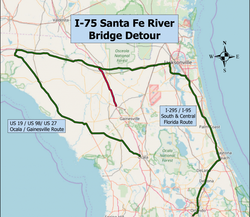 Santa Fe River Floods, Closes Several Roads - Flood Maps Gainesville Florida